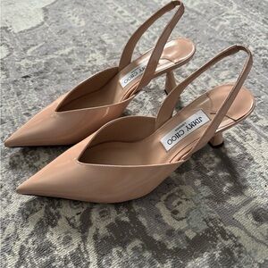 Jimmy Choo Blush Pink Slingback Heels